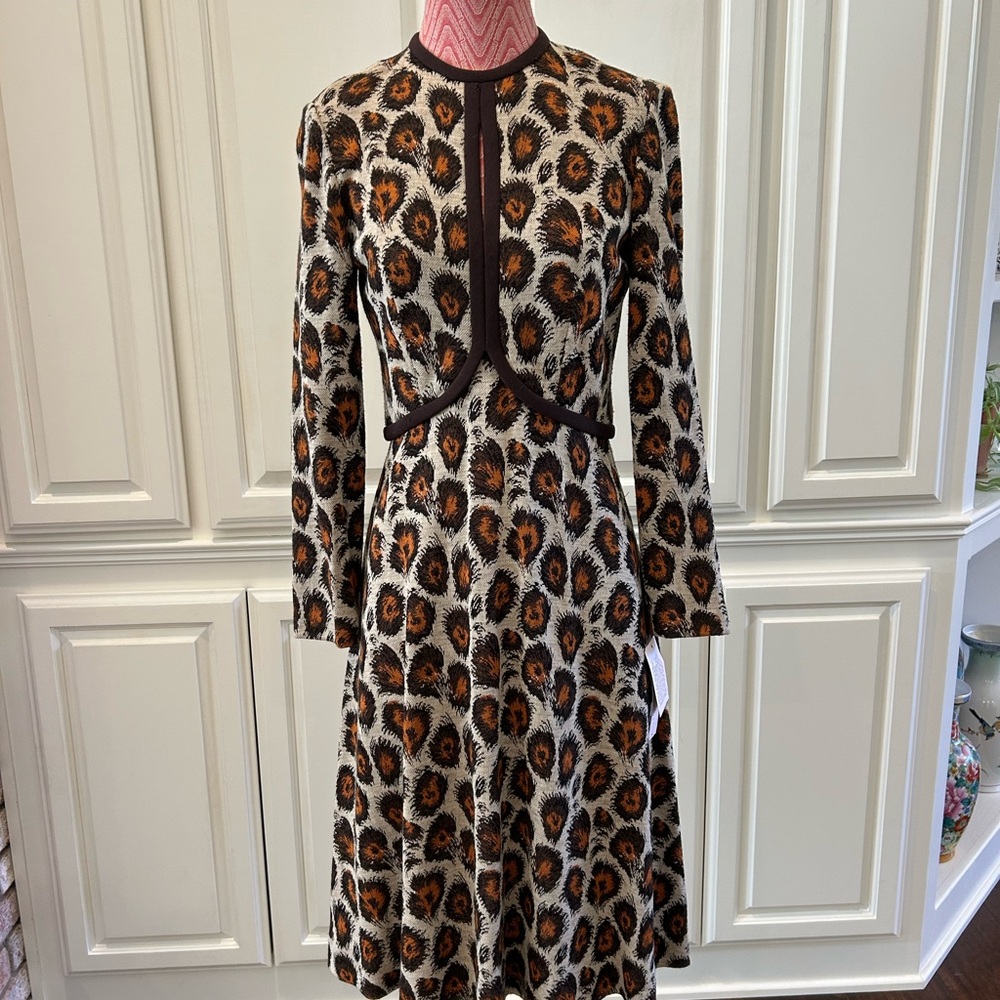 Vintage 60s Leopard Print Dress